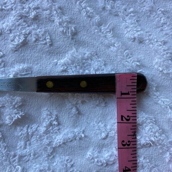 VTG ROBINSON STAINLESS STEEL USA Extra Wide Kitchen Spatula Wooden Handle 12" - Picture 7 of 10